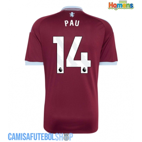 Camisa de time de futebol Aston Villa Pau Torres #14 Replicas 1º Equipamento 2026-27 Manga Curta